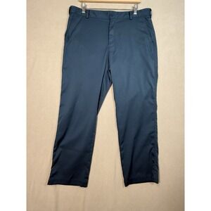 Nike Dri Fit Performance Flat Front Golf Pants Blue Teal Mens 36x30 Sporty
